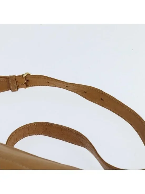 Authentic LOEWE Anagram Shoulder Bag Leather Brown Gold - Picture 15 of 16